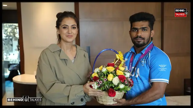காமன்வெல்த் போட்டியில் வெள்ளிப் பதக்கம் வென்ற ராஜா முத்துப்பாண்டிக்கு நடிகை சிம்ரன் வாழ்த்து!