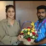காமன்வெல்த் போட்டியில் வெள்ளிப் பதக்கம் வென்ற ராஜா முத்துப்பாண்டிக்கு நடிகை சிம்ரன் வாழ்த்து!