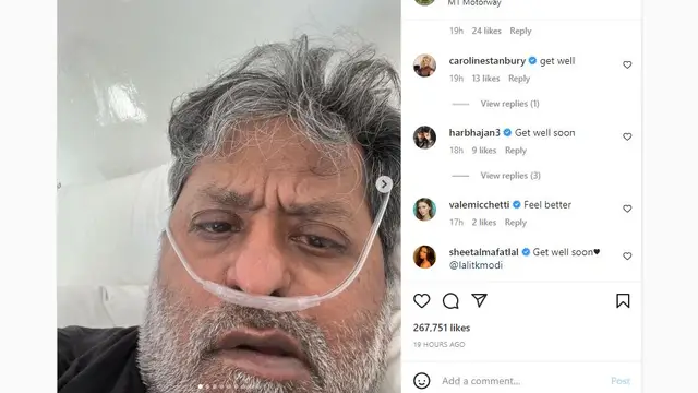 ललित मोदी आए कोरोना की चपेट में, ऑक्सीजन सपोर्ट का सहारा ले कर चल रही हैं सांसें