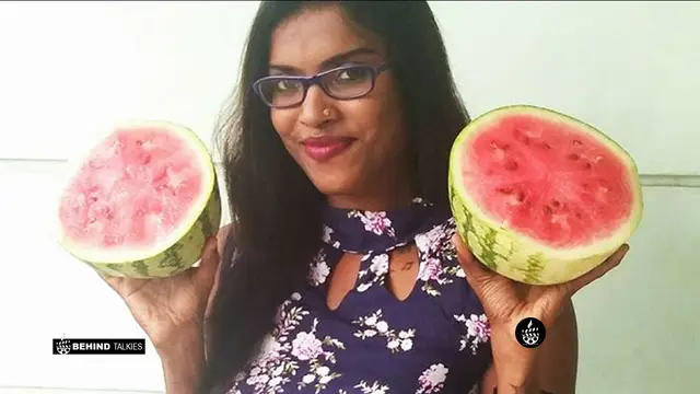 Diya Sana Holding WaterMelons