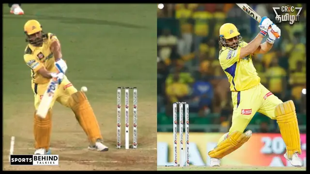 வீடியோ : நானும் Mr 360 தான்லே… டி வில்லியர்ஸ் போல் பந்தை பின்னாடி பறக்கவிட்ட தல தோனி. Vintage Thala Is Back..