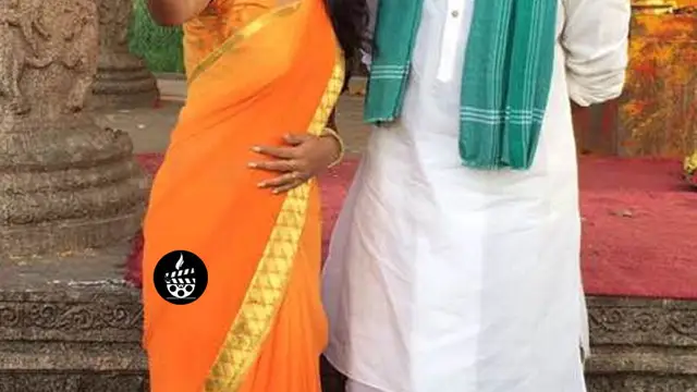 Bhanu Sri With Kalyan during Shooting SPot from Movie Katamaraidu
