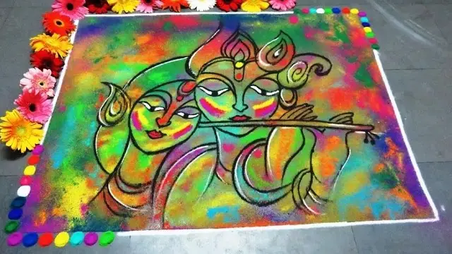 Holi 2023 Rangoli Designs