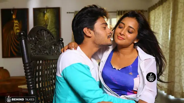 Hot Bhanu Sri With Ram Karthik From Iddari Madhya 18 Movie