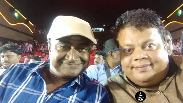Anoop Chandran with Ms Bhaskar