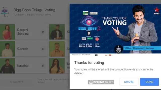 Bigg Boss Vote Telegu step 5