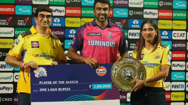 CSK vs RR போட்டியில் அம்பயரின் மாறுபட்ட செயலுக்கு விரக்தி தெரிவித்த ரவிச்சந்திரன் அஸ்வின்.