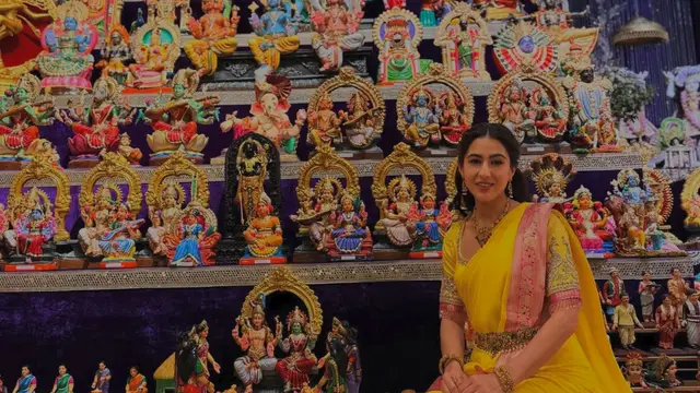 सारा अली खान के नवरात्रि मनाने पर विवाद, सोशल मीडिया पर उठे सवाल- ‘खान’ हटाने की क्यों हुई मांग?