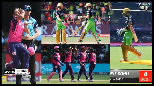 பச்சை நிற உடையில் வந்த RCB அணி 7 ரன்கள் வித்தியாசத்தில் அபார வெற்றி.