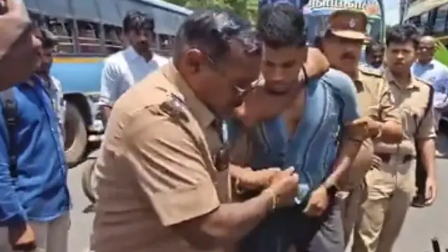 மிரட்டிய எஸ்.ஐ.. ஓங்கி “பளார்” என்று அறைந்த இளைஞர்! தஞ்சையில் பரபரப்பு