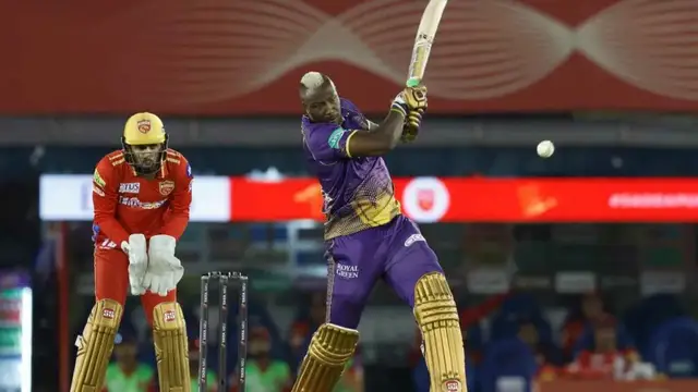 Russell ने दिखाई बाजुओं की ताकत, तूफानी छक्का देख उड़े गेंदबाज के होश, VIDEO हुआ वायरल