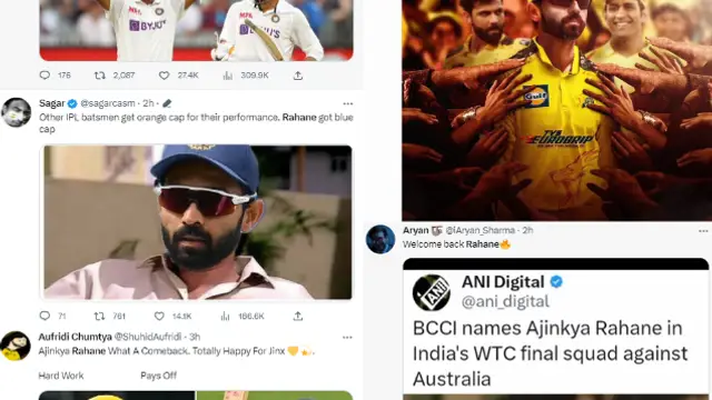 ரஹானே 2.0 லோடிங் – 17 மாதங்களுக்கு பிறகு மீண்டும் உலகக்கோப்பை அணியில் இடம்பெற்ற ரஹானே.