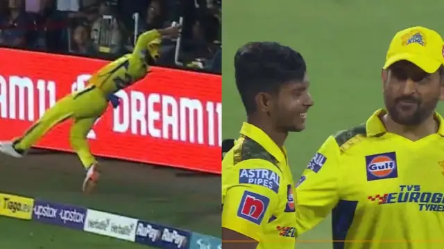 धोनी के लिए जान दाव पर लगाकर Ajinkya Rahane ने बचाए टीम के 6 रन, बाउंड्री के बाहर हवा में छलांग लगाकर की शानदार फील्डिंग, देखे वीडियो