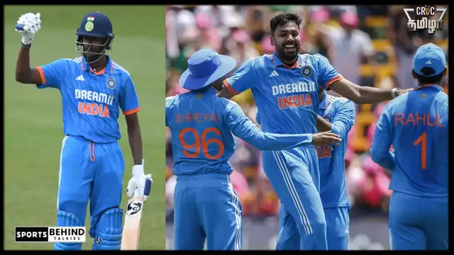 முதல் போட்டியில் அசத்திய தமிழக வீரர் சாய் சுதர்ஷன். தென்னாப்பிரிக்கா அணியை எளிதாக வீழ்த்திய இந்திய அணி.