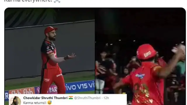 ‘அன்று அஸ்வின் செய்த போது கோலி இதைத்தான்  செய்தார்’ RCB வீரரின் Mankad சர்ச்சை. பழைய வீடியோவை பகிர்ந்து நெட்டிசன்கள் கேள்வி.